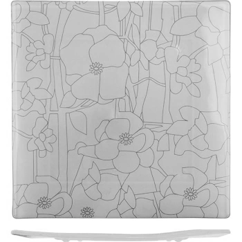 Тарелка квадр.; стекло; L=27.5,B=27.5см