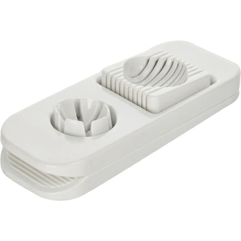 Яйцерезка; пластик; H=3.6,L=22.5,B=8.2см; белый