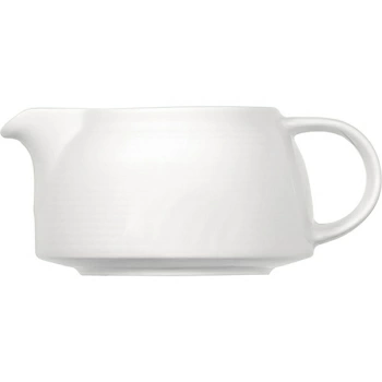 Соусник «Карат»; фарфор; 300мл; D=11,H=7,L=15см; белый