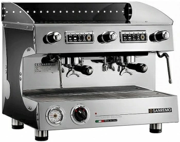 Фото Кофемашина Sanremo Capri SED DLX 2 GR 220В чёрная Кофемашина Sanremo Capri SED DLX 2 GR 220В чёрная