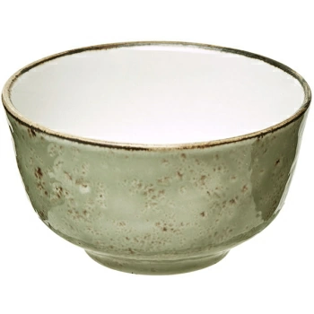 Сахарница «Крафт»; фарфор; 230мл; D=10,H=5.5см; зелен.