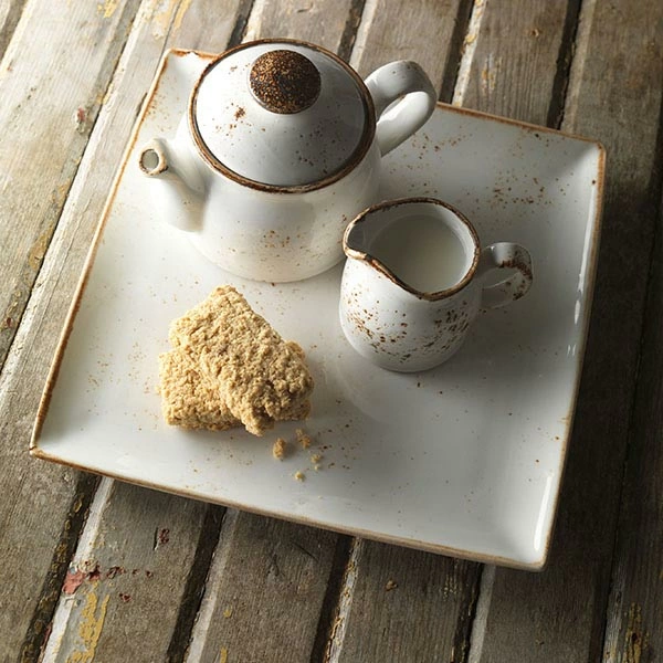 Молочник «Крафт»; фарфор; 185мл; D=7,H=8,L=10см; белый