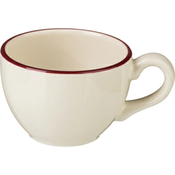 Чашка кофейная Кларет, 85 мл, фарфор, бежевый, бордо