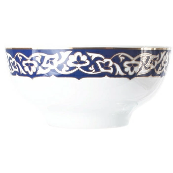 Пиала чайная «Восток Голд»; фарфор; 500мл; D=14,H=6.5см; синий,золотой