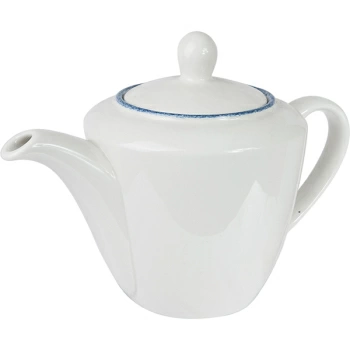 Чайник «Блю дэппл»; фарфор; 600мл; D=12.5,H=14,L=24см; белый,синий