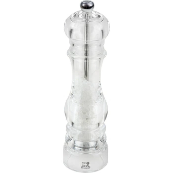 Мельница для соли мех.; акрил; D=5.5,H=22см; прозр.,металлич.