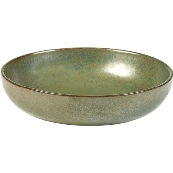 Салатник «Серфис»; керамика; 400мл; D=16,H=4см; зелен.