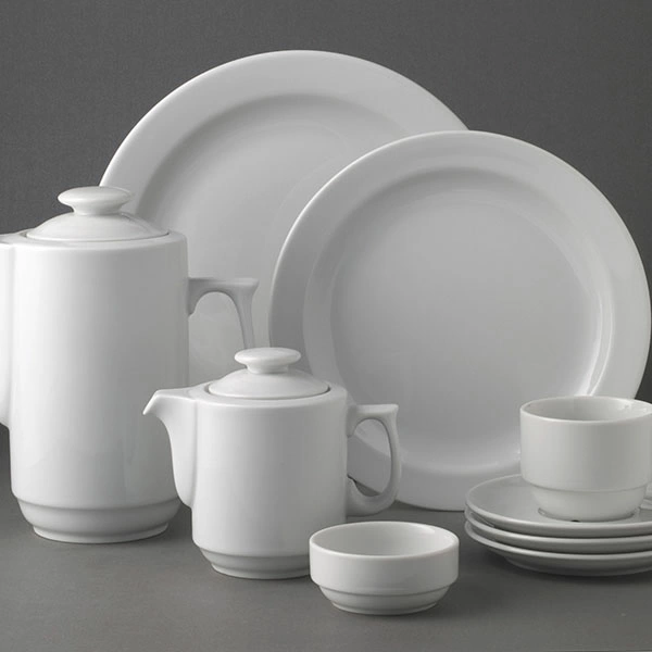 Кофейник с крыш. «Прага»; фарфор; 400мл; D=9,H=13,L=15см; белый