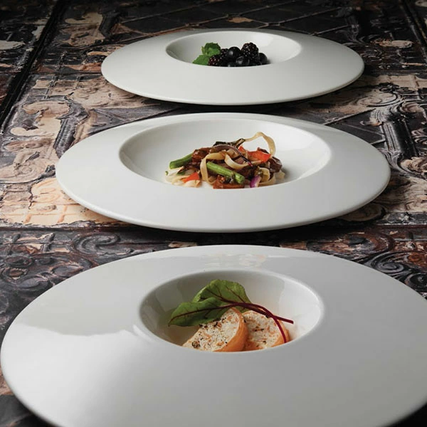 Блюдо «Монако Вайт»; фарфор; 240мл; D=31,H=4см; белый