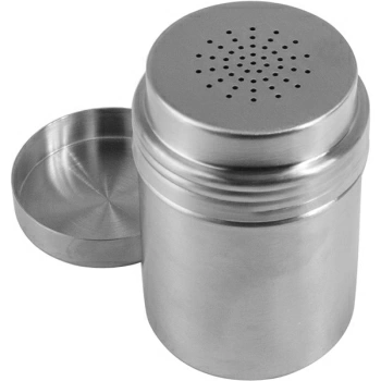 Емкость для какао-порошка; сталь нерж.; 320мл; D=6.5,H=10.1см; металлич.
