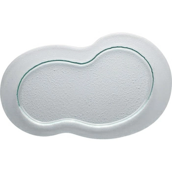 Блюдо «Амеба»; стекло; H=1.5,L=40,B=24см; прозр.