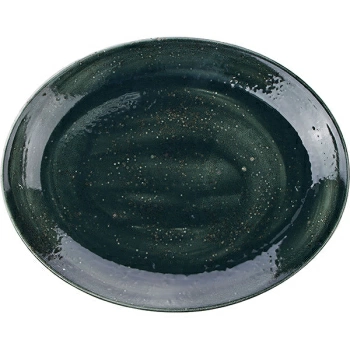 Блюдо овальное Steelite Визувиус Бёрнт Эмералд В=2.7 Д=34 Ш=27 см