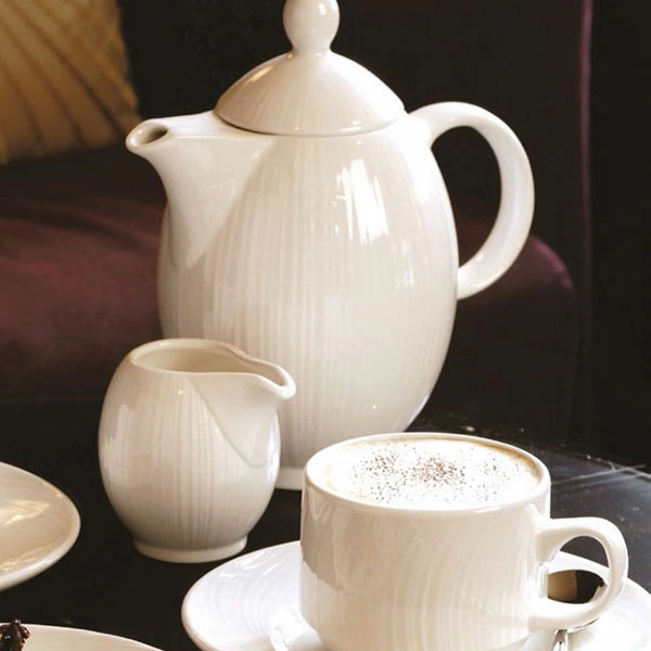 Блюдце «Спайро»; фарфор; D=11.5,H=1.7см; белый