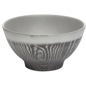 Салатник «Арборесценс»; фарфор; 500мл; D=15,H=8см; черный,серый