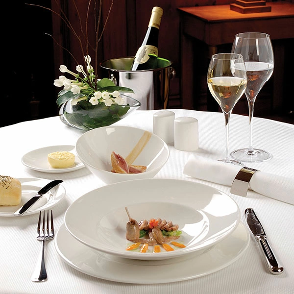 Салатник «Монако Вайт»; фарфор; 1000мл; D=25.5,H=12см; белый