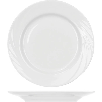 Тарелка мелкая «Голубка»; фарфор; D=17.5см; белый