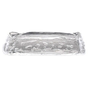 Блюдо «Фрост»; стекло; L=25,B=11см; прозр.