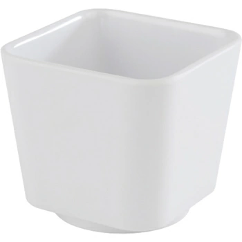 Салатник квадратный; пластик; 150мл; H=6,L=6.5,B=6.5см; белый