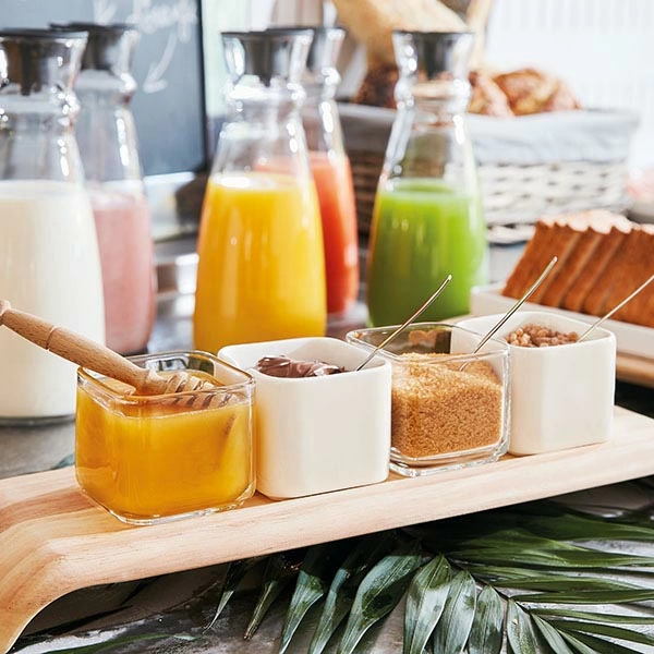 Графин  с крышкой «Флюид»; стекло,пластик; 1000мл; D=107,H=265мм