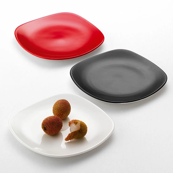 Тарелка квадратная «Монако Вайт»; фарфор; H=3,L=28,B=28см; белый