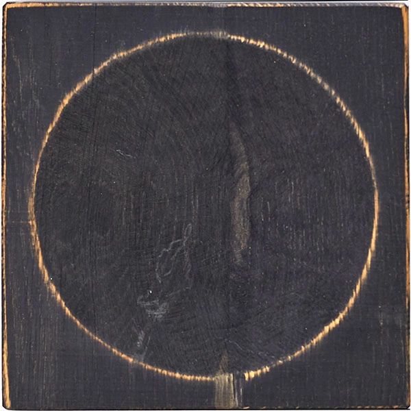 Тарелка квадратная антик; дуб; H=4.5,L=20,B=20см