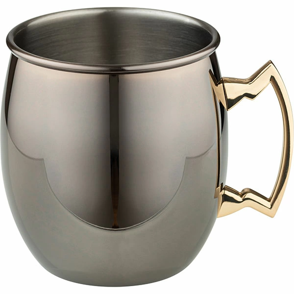 Кружка для кокт. «Московский мул» античный никель; сталь нерж.; 0.5л; D=85,H=100мм
