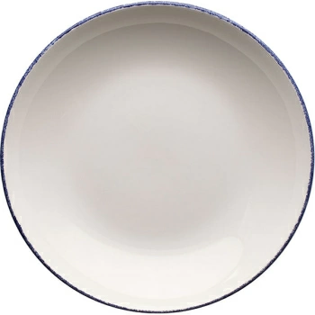 Салатник «Блю дэппл»; фарфор; D=25см; белый,синий