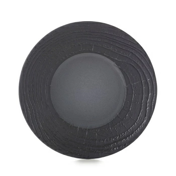 Тарелка мелкая «Арборесценс» цвет-лакрица; фарфор; D=21.5,H=2.5см