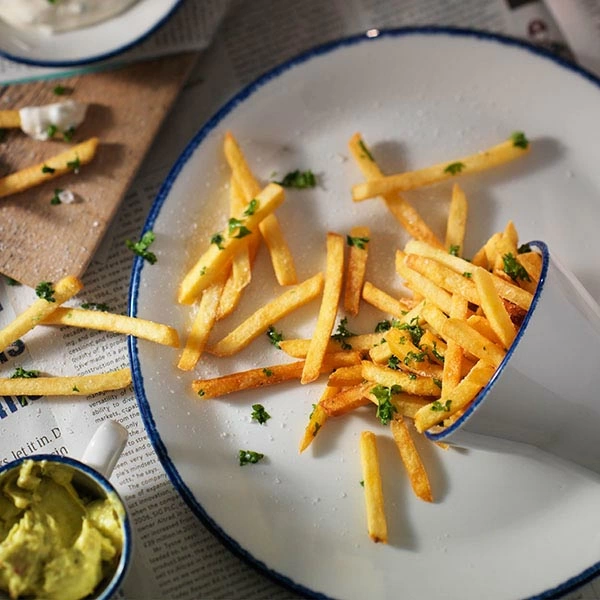 Тарелка мелкая «Блю дэппл»; фарфор; D=25.5,H=2.2см; белый,синий