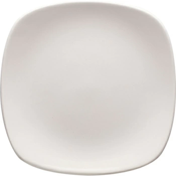 Тарелка пирожковая квадратная «Монако Вайт»; фарфор; H=1.6,L=14,B=14см; белый