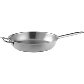 Сковорода 2 ручки; сталь нерж.; D=32,H=6.5см