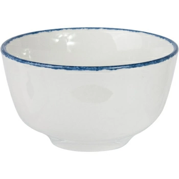 Сахарница «Блю дэппл»; фарфор; 240мл; D=10,H=5см; белый,синий