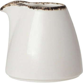 Молочник «Браун дэппл»; фарфор; 85мл; белый,коричнев.