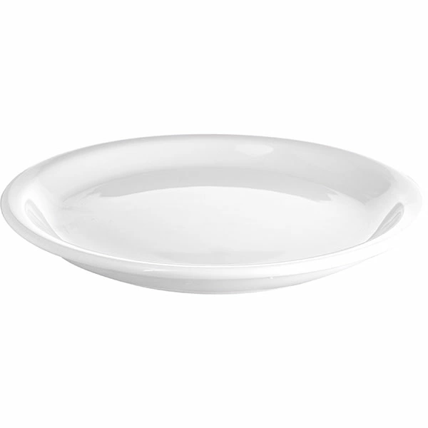 Тарелка мелкая «Америка»; фарфор; D=23,H=2.5см; белый