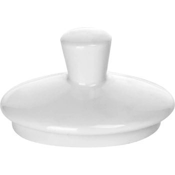 Крышка к сахарнице «Монако Вайт»; фарфор; H=4,L=7,B=5см; белый