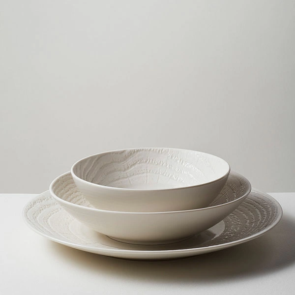 Салатник «Арборесценс»; фарфор; 750мл; D=19,H=6.5см; слон.кость