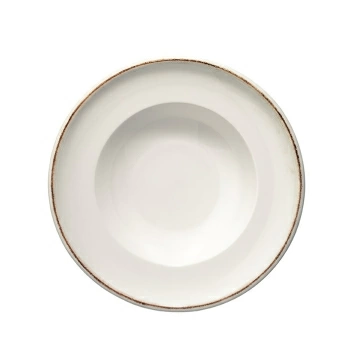 Тарелка Bonna Ретро 400 мл коричневый край