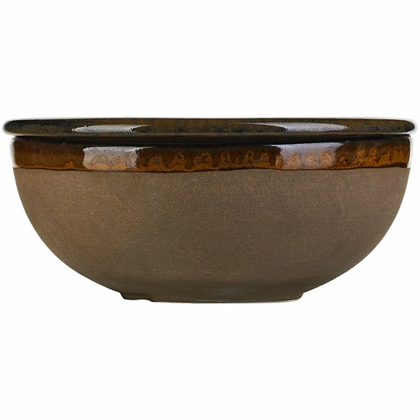 Салатник с крышкой «Серфис»; керамика; D=13,H=5см; сизый