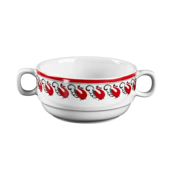 Чашка бульонная Мезень Принц Лебеди 380 мл фарфор белый