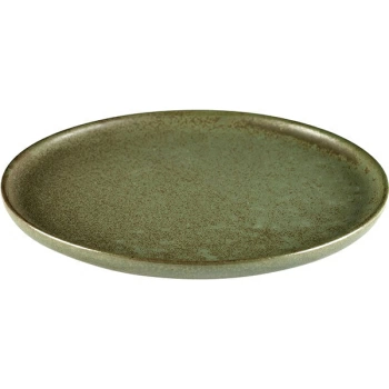Тарелка «Серфис»; керамика; D=21,H=1.5см; зелен.