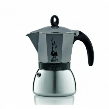 Гейзерная кофеварка Bialetti Moka Induction серый 6 порций