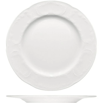 Тарелка мелкая «Моцарт»; фарфор; D=28,H=2.2см; белый