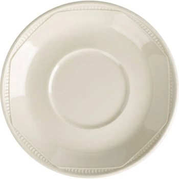 Блюдце «Айвори Монте Карло»; фарфор; D=16.5,H=2см; слон.кость