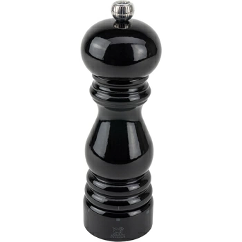 Мельница для соли мех. метал; дерево; D=5.6,H=18см; черный
