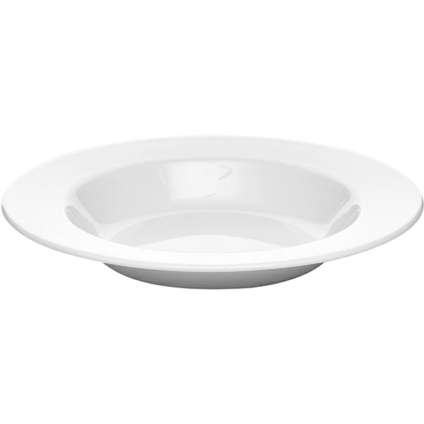 Тарелка глубокая «Монако Вайт»; фарфор; 300мл; D=22,H=3.5см; белый