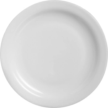 Тарелка мелкая «Отельер»; стекло; D=19.5,H=1.5,B=90.3см; белый