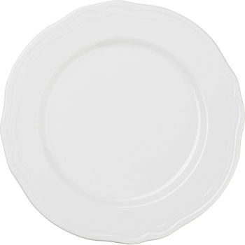 Тарелка мелкая «Опера»; фарфор; D=28см; белый