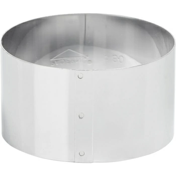 Кольцо кондитерское; сталь нерж.; D=80,H=45мм; металлич.