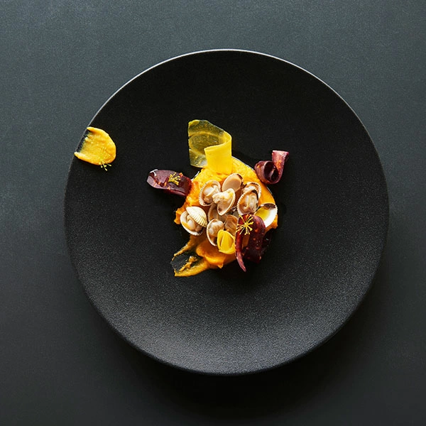 Тарелка  мелкая «Экинокс»; фарфор; D=28см; черный