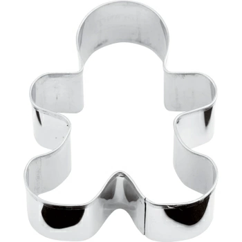 Форма конд. «Пряничный человечек»; сталь нерж.; H=3,L=8,B=6см; металлич.